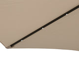 2.7m Patio Garden Umbrella Outdoor Parasol with Tilt Crank and 24 LEDs Lights T3398P318606