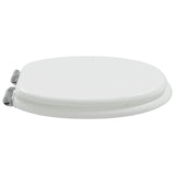 Soft-Close Toilet Seat White 44 x 38 cm MDF board 42027172