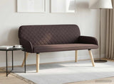 2 Seater Sofa with Solid Wood Legs 2-Seater Dark Brown 42051034
