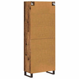 Highboard 2 pcs Old Wood Engineered Wood and Glass 3403195