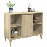 Bathroom Cabinet Sonoma Oak 80x33x60 cm Engineered Wood 857131