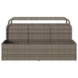 Poolside Float Storage Grey 110x100x57 cm Poly Rattan 4104090