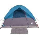 ZNTS Camping Tent Dome 3-Person Blue Waterproof 94696