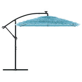 Garden Parasol with Steel Pole Blue 246x246x230 cm 4005075