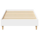 Bed Frame No Mattress White 90x200 cm Engineered Wood 861048