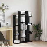 Bookcase Black Oak 86 x 25.5 x 140 cm Engineered Wood 862680