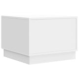 Coffee Table High Gloss White 49 x 50 x 37 cm Engineered Wood 895429