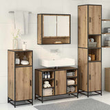 Bathroom Furniture Set 3 pcs Artisan Oak Engineered Wood 3402481