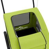 Pet Bike Trailer Green Oxford Fabric and Iron 93990