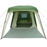 Camping Tent with Porch Dome 5-Person Green Waterproof 4009581
