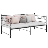 Sofa Bed Frame Black Powder-Coated Metal Pull-Out Sofa Bed Frame 324770