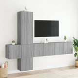 5 Piece TV Wall Units Grey Sonoma Engineered Wood 3216462