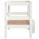 Dog Bed White 55.5x53.5x60 cm Solid Wood Pine 822368