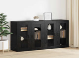 Wall Mounted Cabinets 2 pcs Black oak 69.5 x 34 x 90 cm 3394538