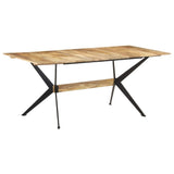 Dining Table 180x90x76 cm Solid Mango Wood 321687