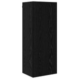 TV Wall Unit Wall-mounted 5 pcs Black Oak Engineered Wood 3402772