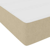 Bed Frame with Mattress Light Green Grey 80 x 200 cm Fabric 3399094