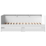 Daybed White Engineered wood 100x200 cm 3280839