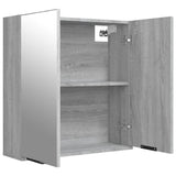 Bathroom Mirror Cabinet Grey Sonoma 64x20x67 cm 817067