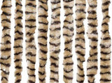 Fly Curtain Beige and Brown 100x230 cm Chenille 377390