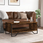 ZNTS Coffee Table Smoked Oak 100x51x40 cm Engineered Wood 848481