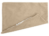 Cushion Cover 6 pcs HEERLEN Taupe 80 x 80 cm Corduroy 913604