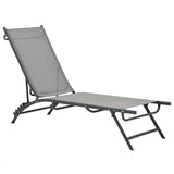 Sun Loungers 2 pcs Textilene and Steel 47848