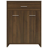 Bathroom Cabinet Brown Oak 60x33x80 cm Engineered Wood 815665