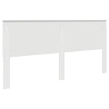 Headboard with Headboard Gloss White 200 cm Engineered wood 887719