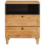 Bedside Cabinet Light Brown 50 x 33 x 62 cm Solid Acacia wood 4018090