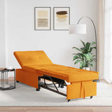 Sofa Bed Dark Yellow 194 x 50 x 82 cm Plywood 42008590