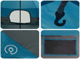 Family Tent Blue 18-Person 185T Polyester with PU Coating 42017398