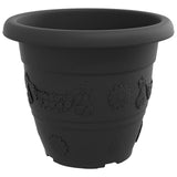 Plant Pots 24 pcs Black 39 x 32 cm Plastic 3403289