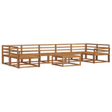 Outdoor Sofa Set 8 pcs Natural Solid Acacia Wood 3367332