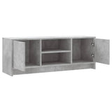 ZNTS TV Cabinet Concrete Grey 102x30x37.5 cm Engineered Wood 823257