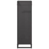 Firewood Rack Black 25x25x80 cm Cold-rolled steel 864263