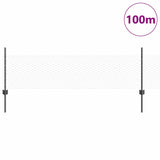 Welded Wire Fence 100 x 0.5 m PVC-Coated Steel Grey 3336919