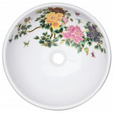 Countertop Basin Multicolour Round 41x14 cm Ceramic 155055