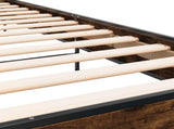 Bed Frame with Headboard Smoked Oak 80 x 200 cm Engineered Wood 8009108