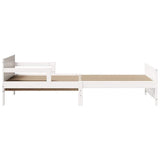 Bed Frame with Headboard White 80 x 200 cm Engineered Wood 877210