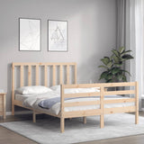 Bed Frame without Mattress 140x200 cm Solid Wood Pine 3193791