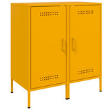 Sideboards 2 pcs Mustard Yellow 36x39x79 cm Steel 843019