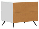 Bedside Cabinet White 43 x 34.5 x 47.5 cm Engineered Wood 895445