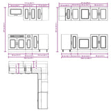 ZNTS 11 Piece Kitchen Cabinet Set Kalmar Grey Sonoma Engineered Wood 3314917