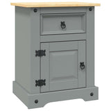 Bedside Cabinet Mexican Pine Corona Range Grey 53x39x67 cm 282617