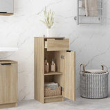 Bathroom Cabinet Sonoma Oak 32x33.5x90 cm Engineered Wood 811289