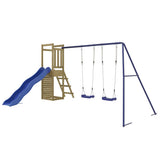 Outdoor Playset Brown Solid pine wood, Polypropylene Large 3155929