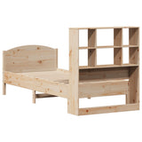 Bookcase Bed without Mattress 100x200cm Solid Wood Pine 3323119