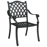 Garden Dining Set 5 pcs Black Aluminium 3334693