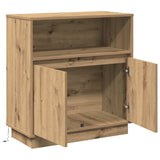LED Sideboard Artisan Oak 71 x 34.5 x 75 cm Engineered Wood 869657